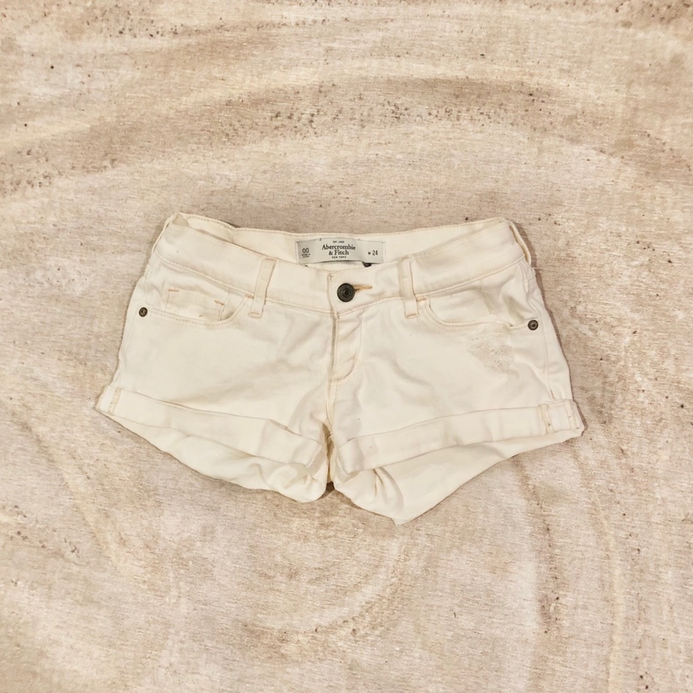 A&F Soft & Stretchy Distressed Shorts